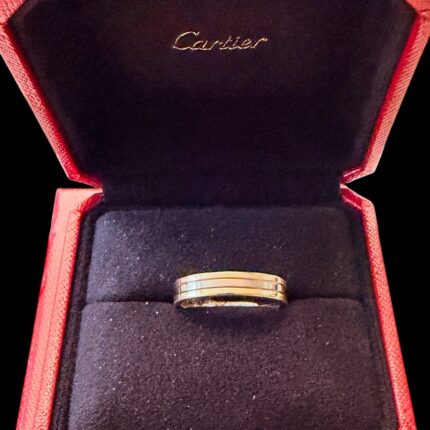 Aliança Cartier Trinity em ouro 18k, 4.8mm e tamanho 63!