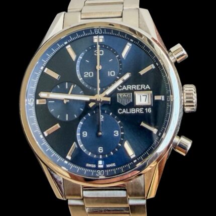 Tag Heuer Carrera Chrono Cal.16, Most. Azul e Completo