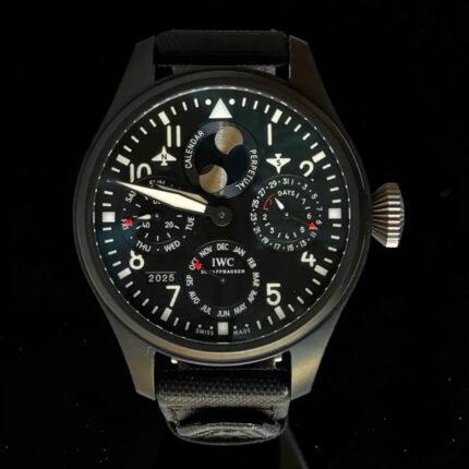 IWC Big Pilot Top Gun Calendário Perpétuo , Cerâmica e Completo.