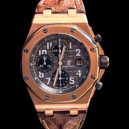 Audemars Piguet Royal Oak Oak Offshore em Ouro Rosa e Cronógrafo!